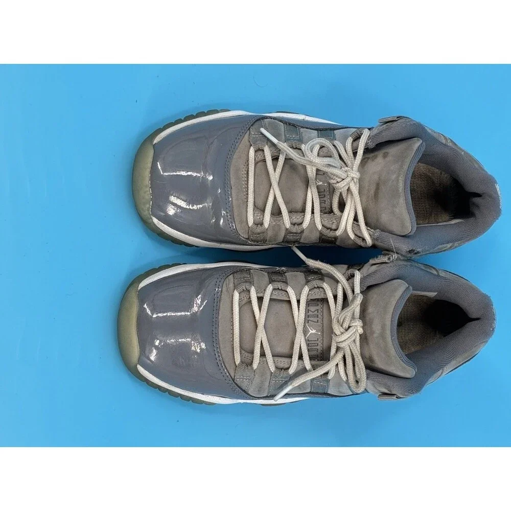 Air Jordan 11 Retro Low Cool Grey Kids 5.5Y Gray White 528896-003